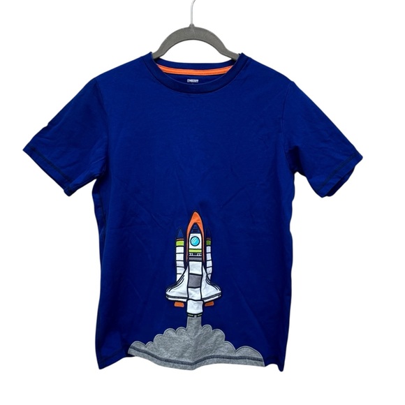 Gymboree Blue Rocket T-Shirt size 12 - Picture 2 of 8